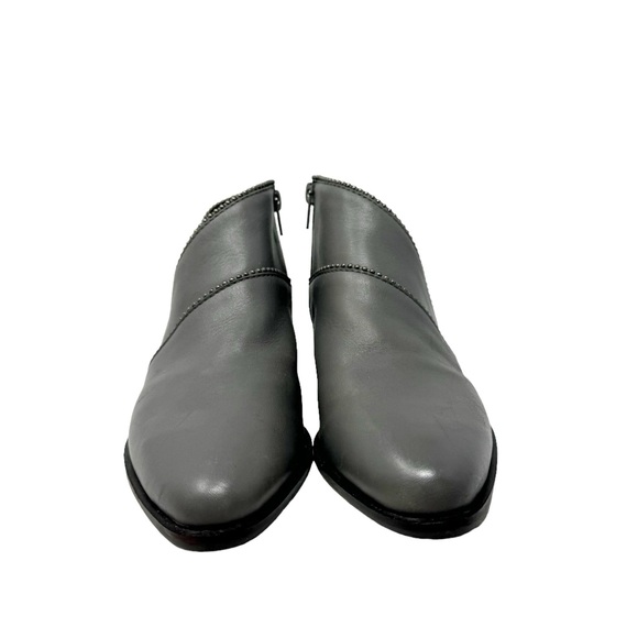 Lucky Brand Prucella Leather D’Orsay Ankle Boots Booties Gray Womens Size 8 - Picture 5 of 11